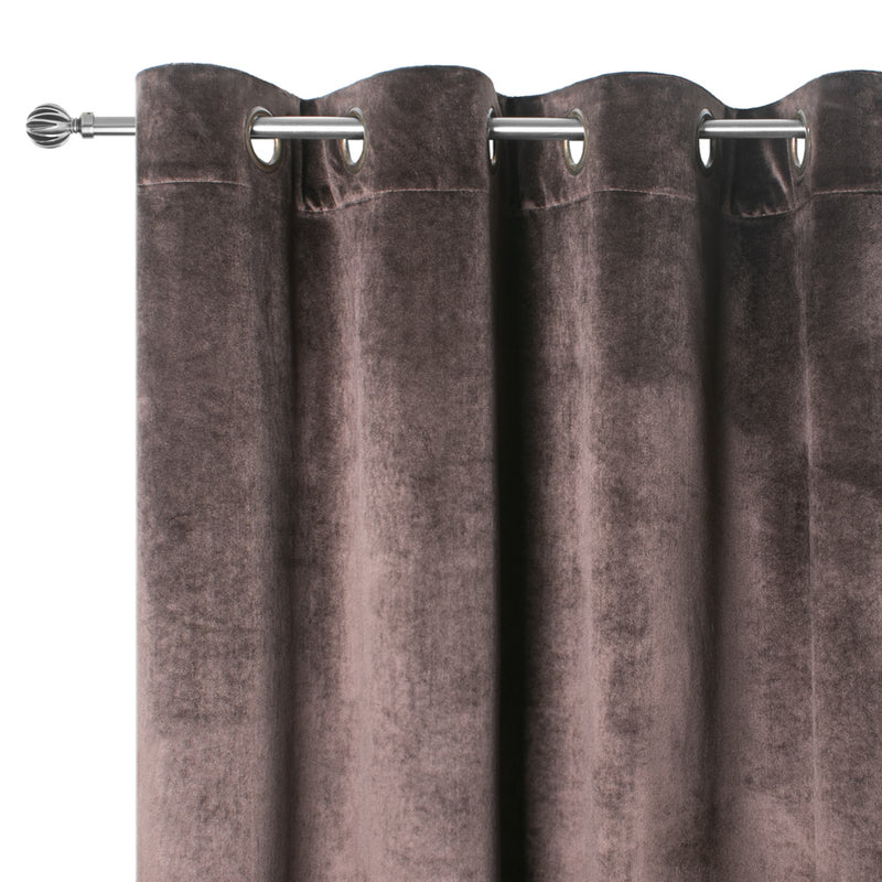 Grommet curtain panel - Luxe - Dark Brown - 52 x 96''