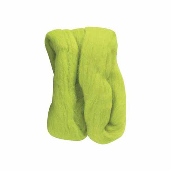 CLOVER 7921 Natural Wool Roving - Lime Green
