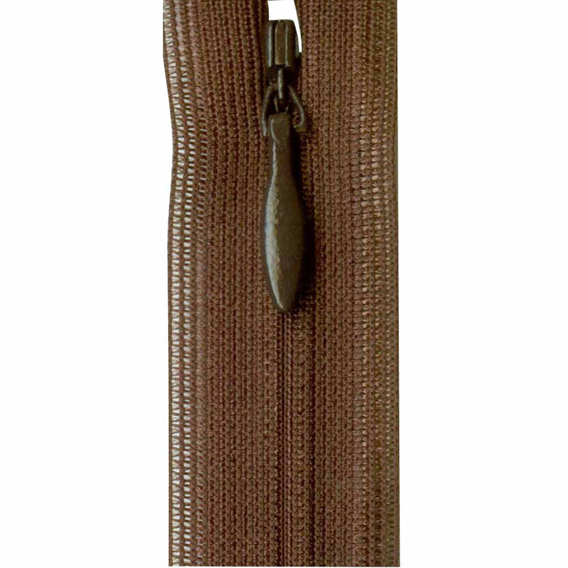 COSTUMAKERS Invisible Closed End Zipper 20cm (8") - Sept. Brown - 1780