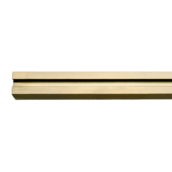 20 mm metal square rod - Antique Brass - 4 ft (121 cm)
