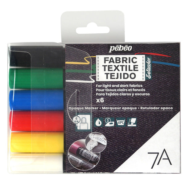 7A OPAQUE MARKER 4 MM SET OF 6 ASSORTED MARKERS