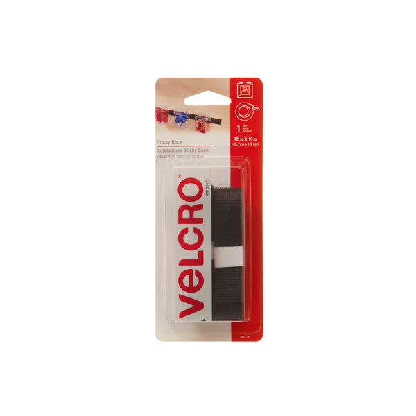 VELCRO® Brand STICKY BACK TAPE - BLACK 18"