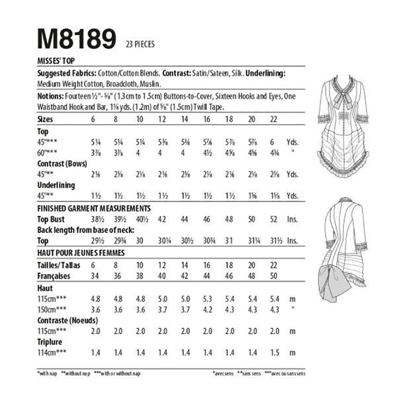 M8189 (grandeur: 14-16-18-20-22)