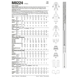 M8224 DàGUISEMENT POUR FEMMES (grandeur: 6-8-10-12-14)