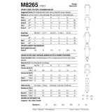 M8265 Infants' Gown, Top, Pants, Headband and Hat(NB-S-M-L-XL)