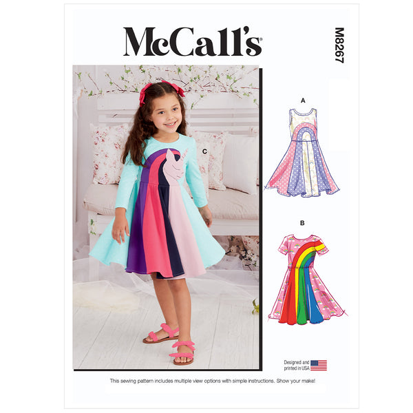 M8267 Children's Knit Dresses (2-3-4-5-6)