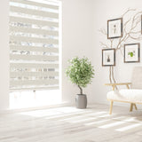 Zebra Cordless Sheer Shade - Grey - 60 x 84 inch