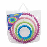LOVE KNITTING Round Knitting Looms - Set of 4 - Pastel Colours