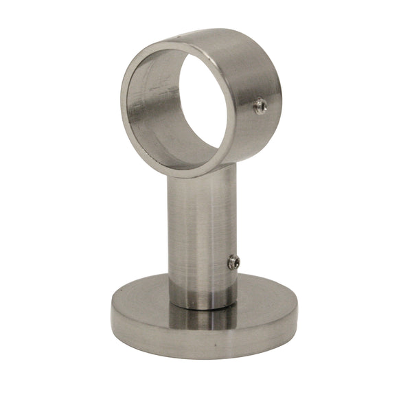 BRUSHED SILVER CEILING BRACKET -  for a 1'' (28mm) diameter rod