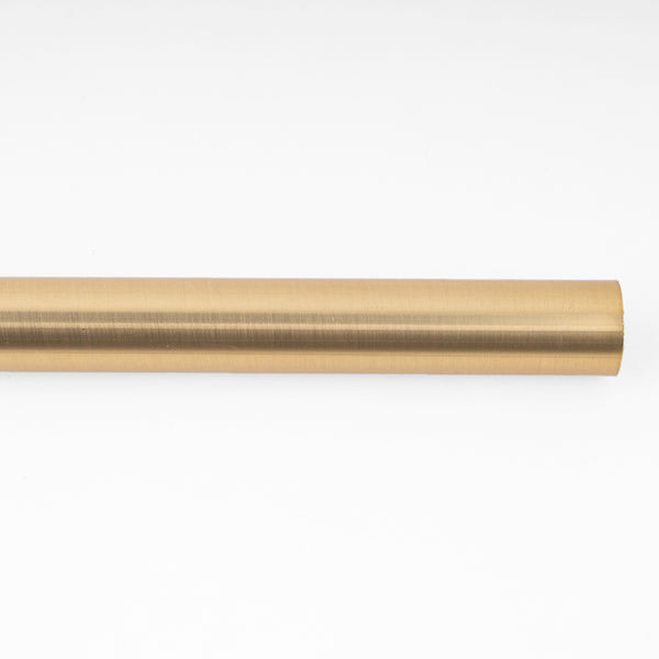 19mm metal rod - Brushed Brass
