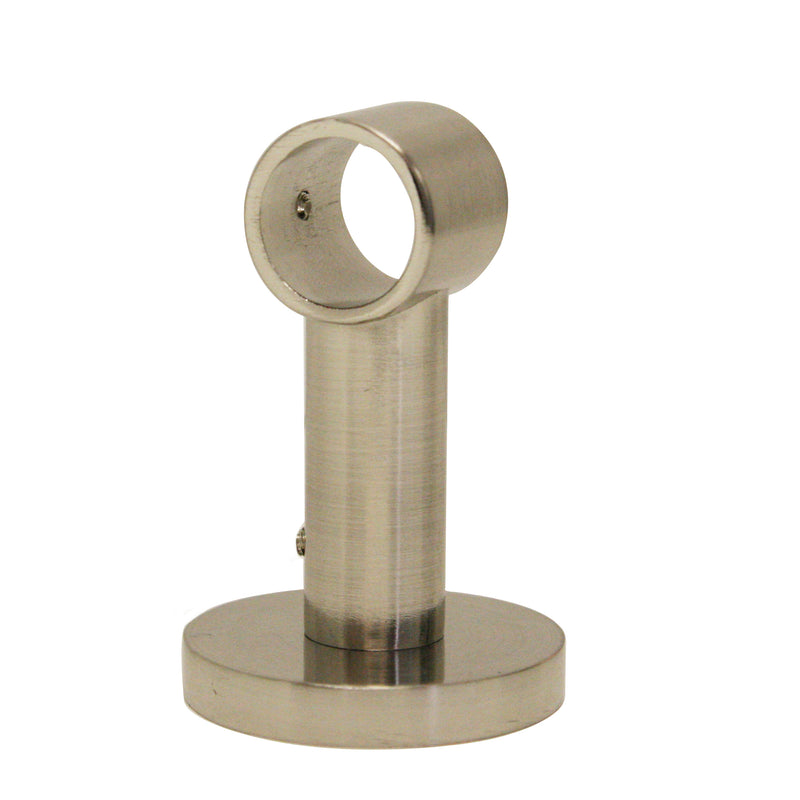 BRUSHED SILVER CEILING BRACKET - for a ¾'' (19mm) diameter rod