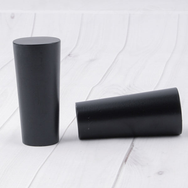 Metal finial for 19mm rod - Cone - Black