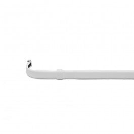 Open seam curtain rod 2.5" projection  - White