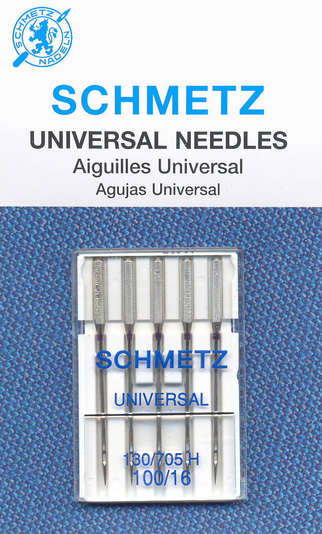 SCHMETZ universal needles - 100/16 carded 5 pieces