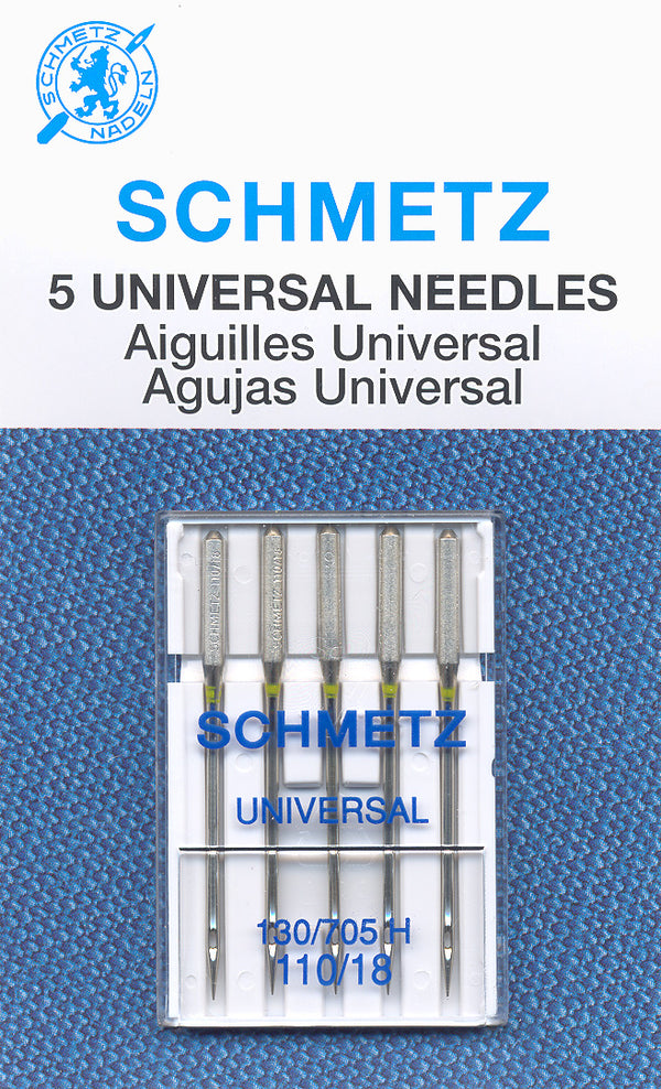SCHMETZ universal needles - 110/18 carded 5 pieces