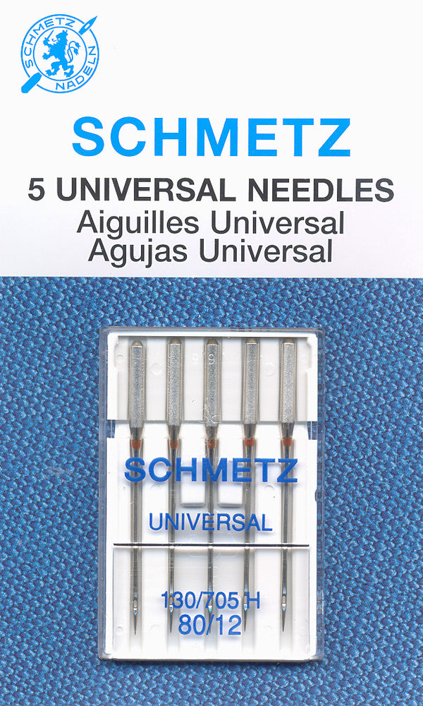 SCHMETZ universal needles - 80/12 carded 5 pieces