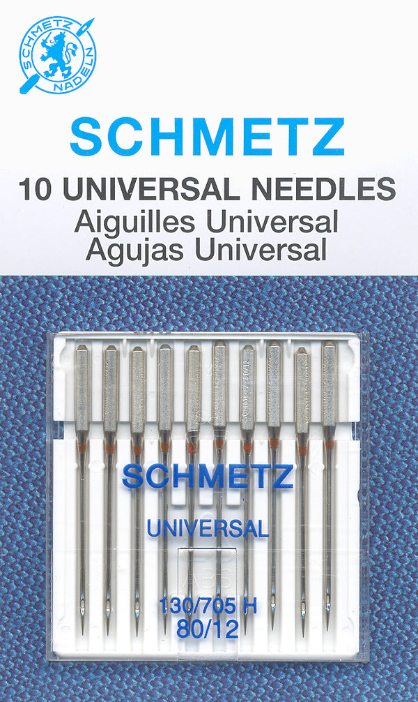 SCHMETZ universal needles - 80/12 carded 10 pieces