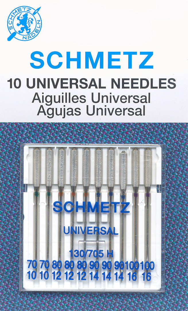 SCHMETZ universal needles - assorted 70-100 carded 10 pieces