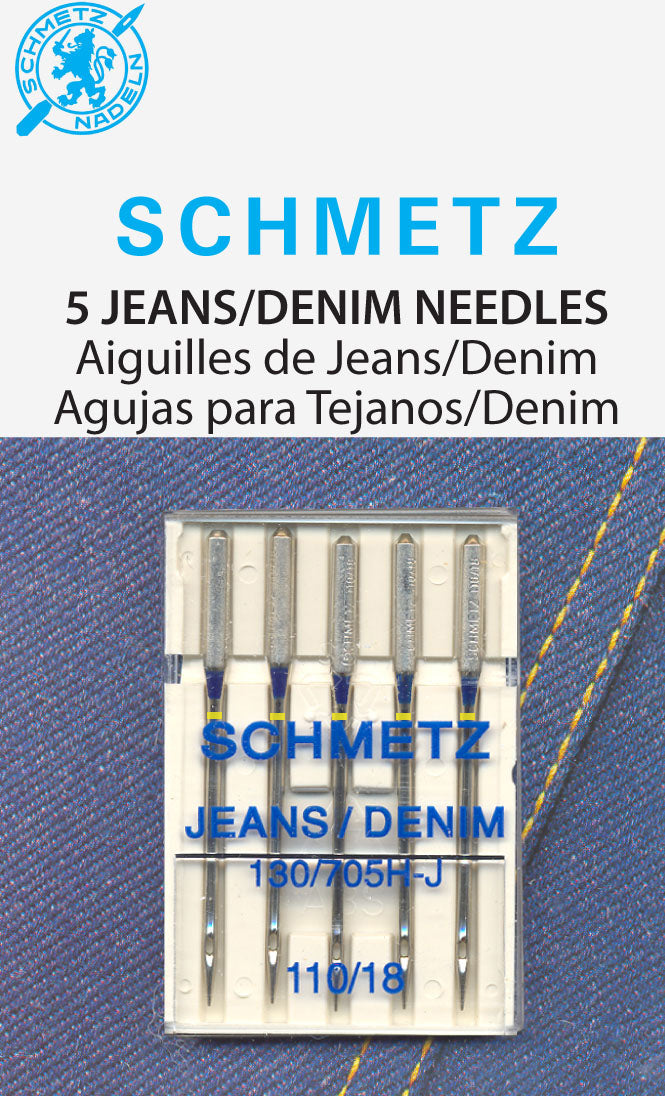 SCHMETZ for denim needles - 110/18 carded 5 pieces