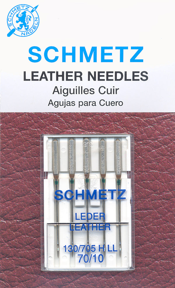 SCHMETZ leather needles - 70/10 carded 5 pieces