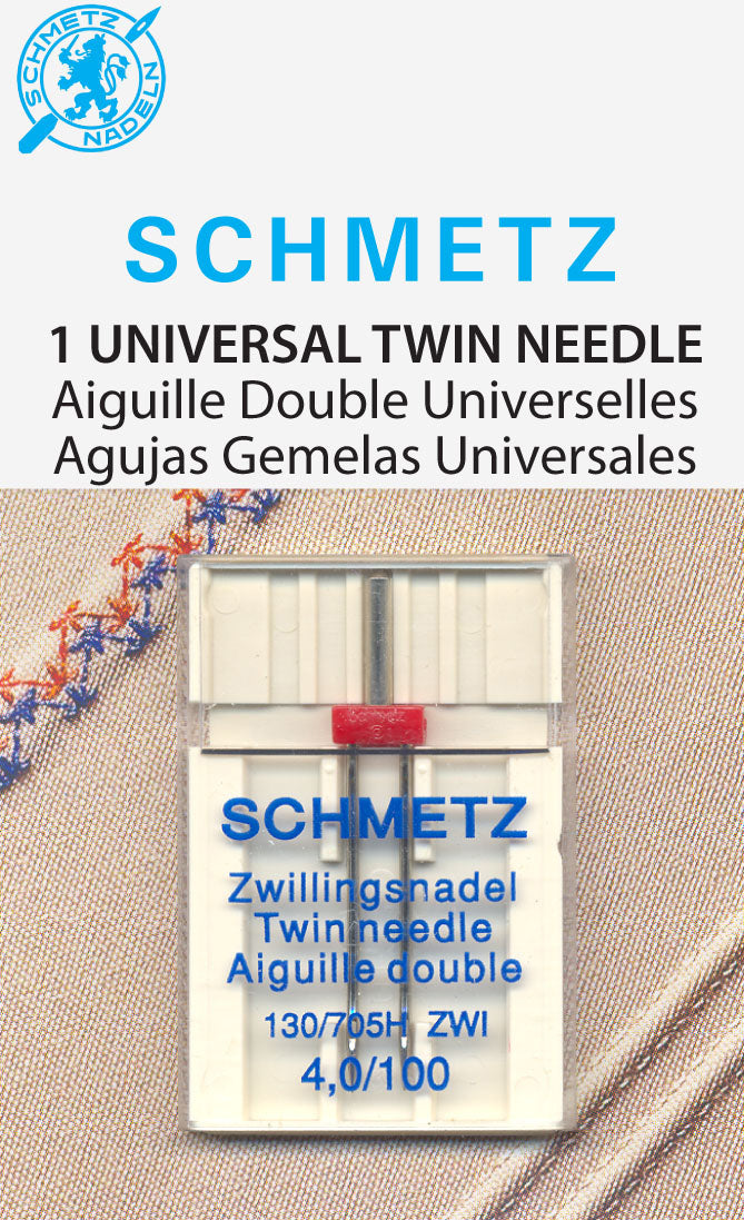 SCHMETZ aiguille double - 100/16 - 4.0mm - carte de 1 pièce