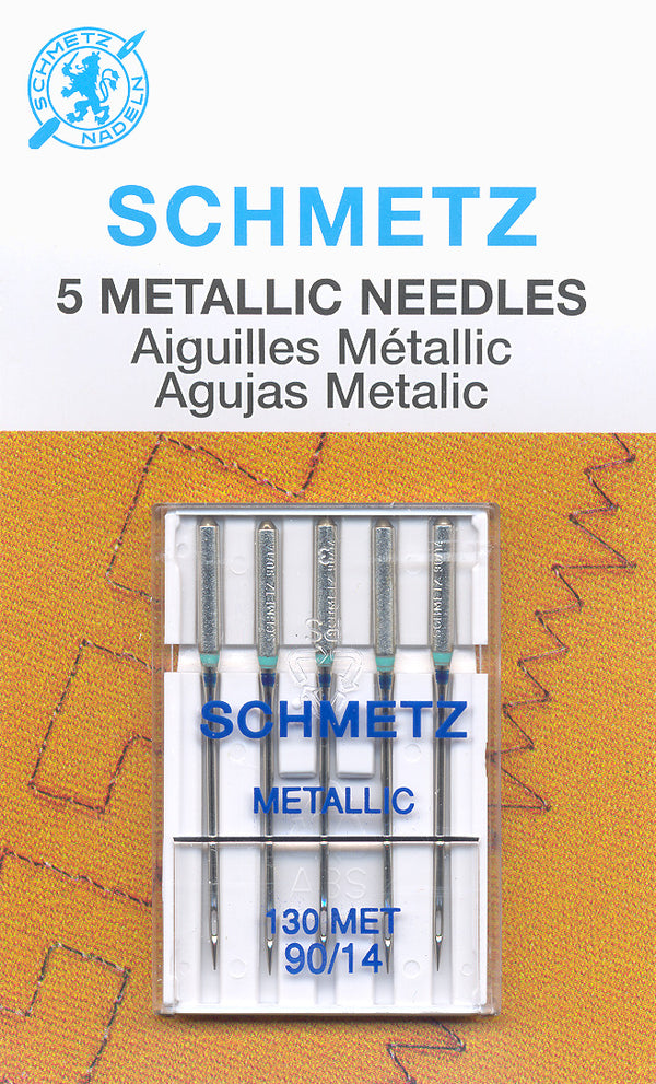 SCHMETZ metallic needles - 90/14 carded 5 pieces