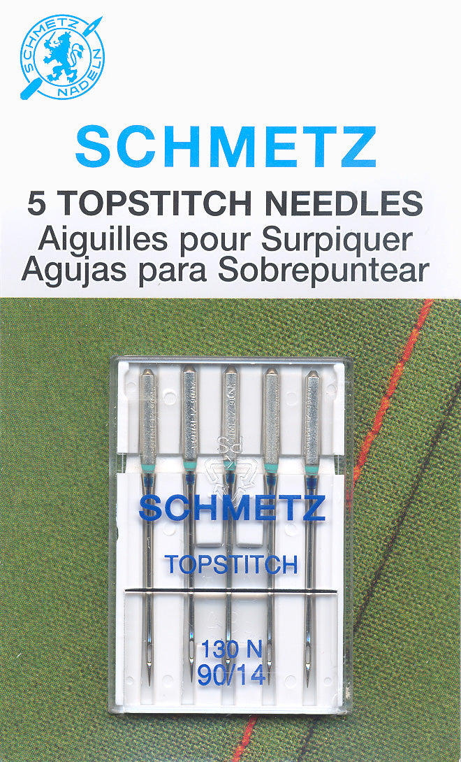 SCHMETZ topstitch needles - 90/14 carded 5 pieces
