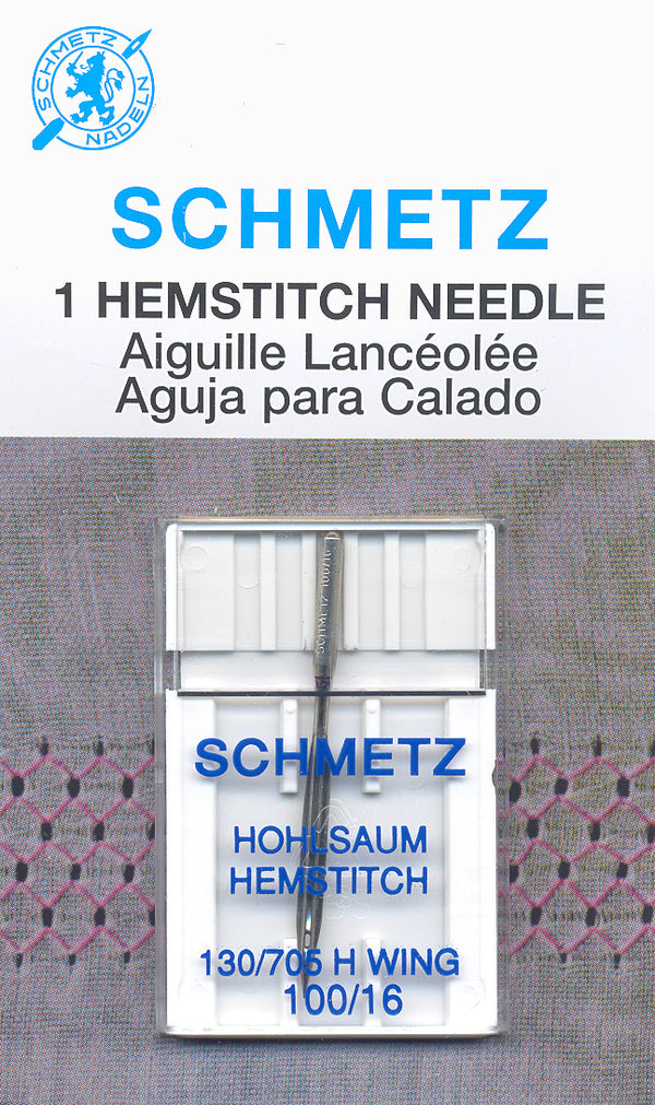 SCHMETZ hemstitch needles - 100/16 carded 1 piece
