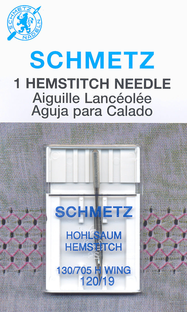 SCHMETZ hemstitch needles - 120/19 carded 1 piece
