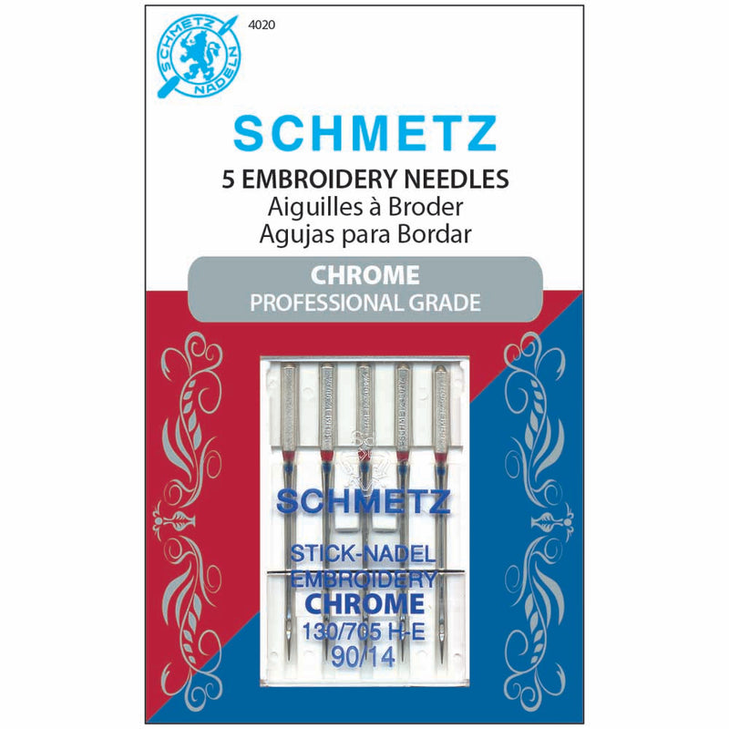 SCHMETZ #4020 Chrome Embroidery - 90/14 - 5 needles