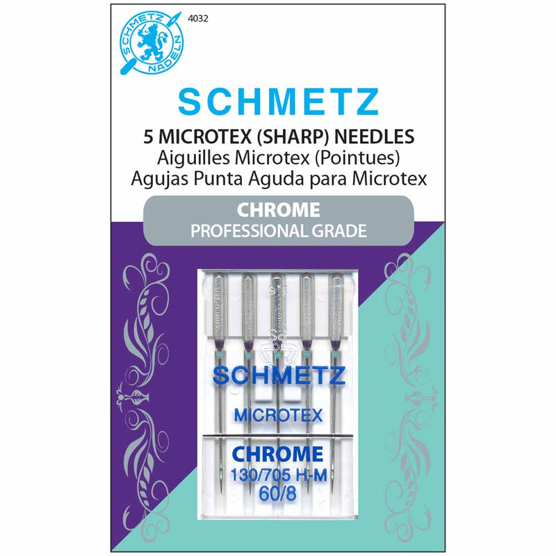 SCHMETZ #4032 Chrome Microtex - 60/08 - 5 needles