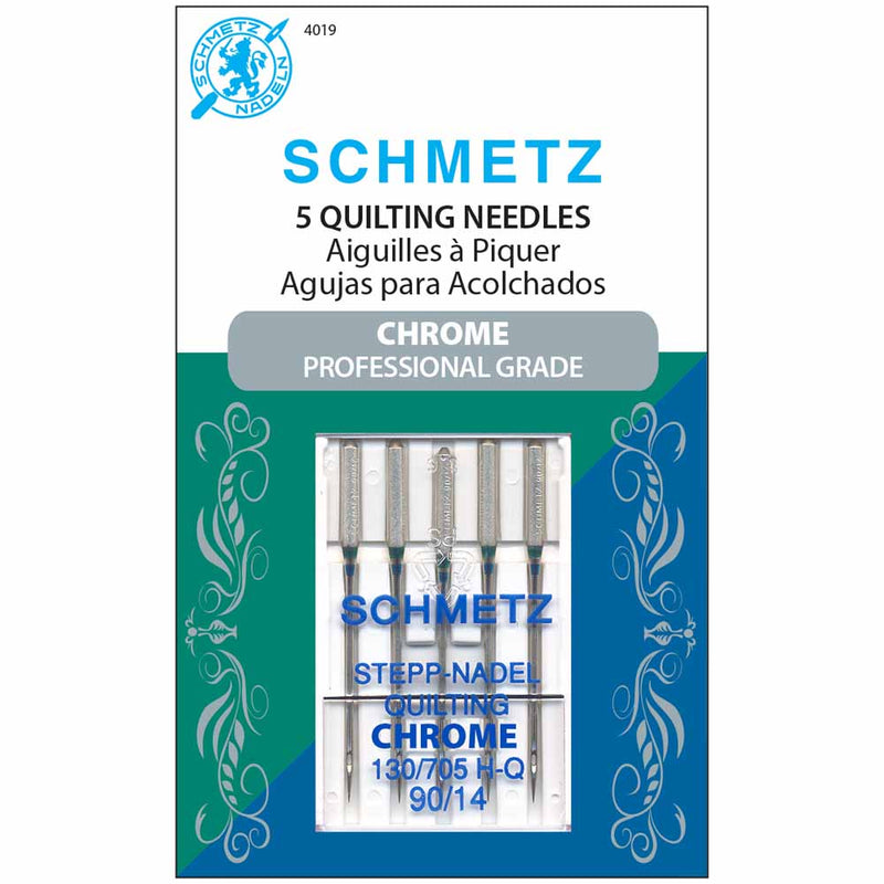 SCHMETZ #4019 Chrome Quilting - 90/14 - 5 needles