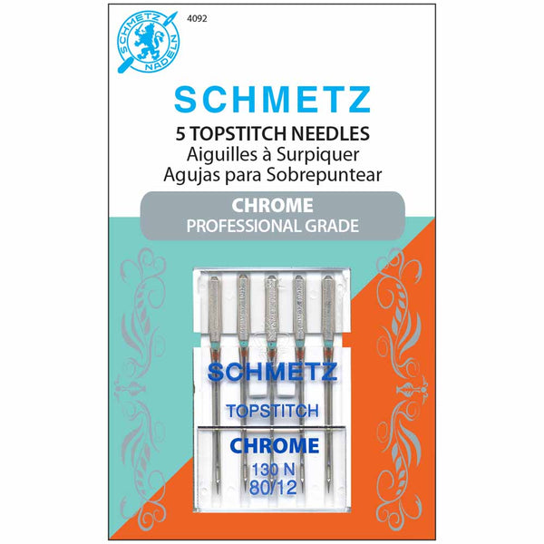 SCHMETZ #4092 Chrome Topstitch - 80/12 - 5 needles