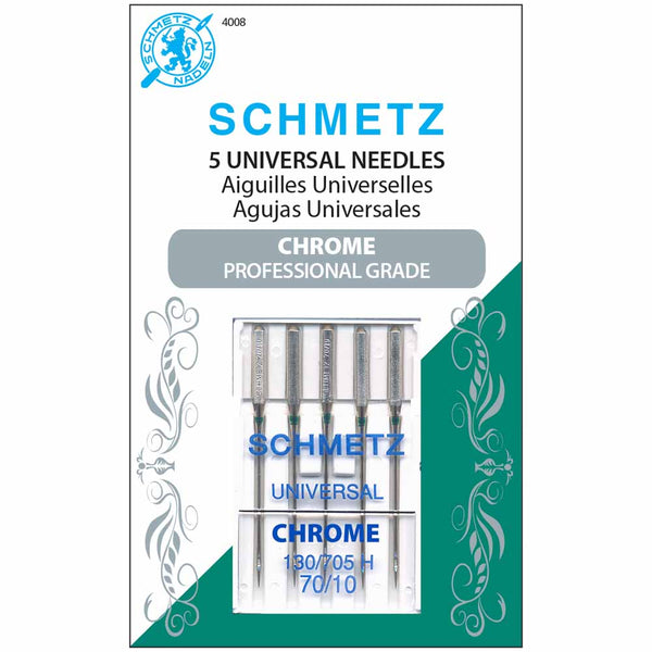 SCHMETZ #4008 Chrome Universal - 70/10 - 5 needles