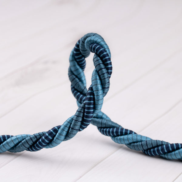 Twisted cord ⅜ po (1 cm) Blue