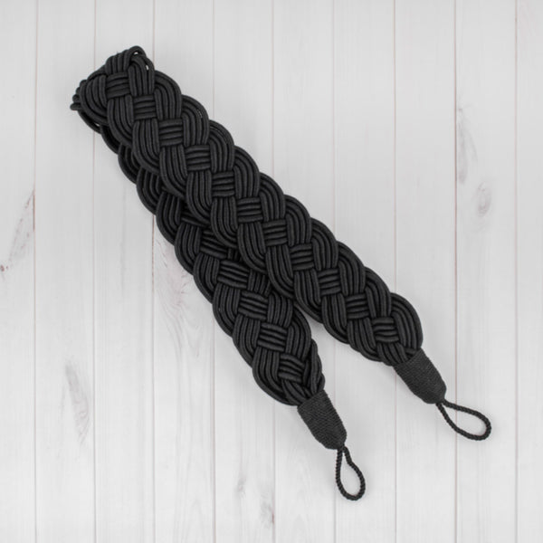 Tie back 33 po (85 cm) Black