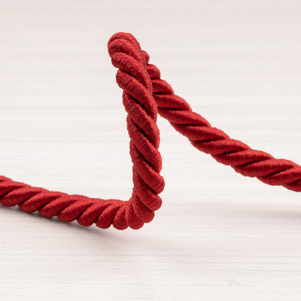 Twisted cord ⅜ po (1 cm) Red