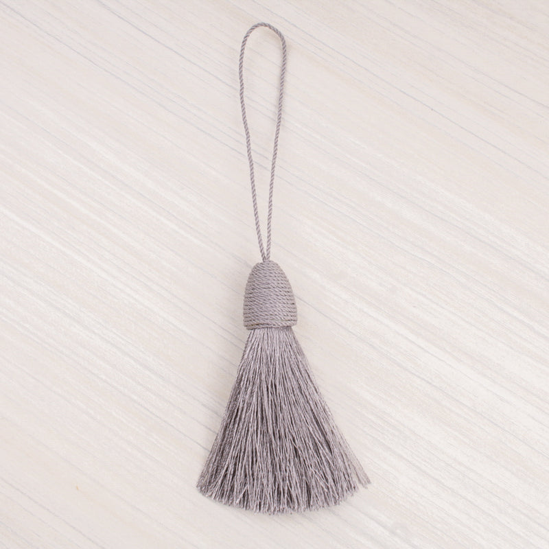 Key tassel 3 po (7,5 cm) Grey