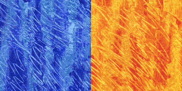 orange and blue tiles VHC