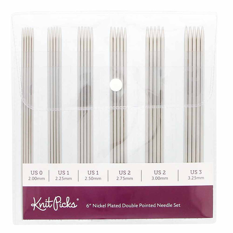 KNIT PICKS Rainbow Wood Double Point Knitting Needles 15cm (6") - Set of 5 - 3.25mm/US 3