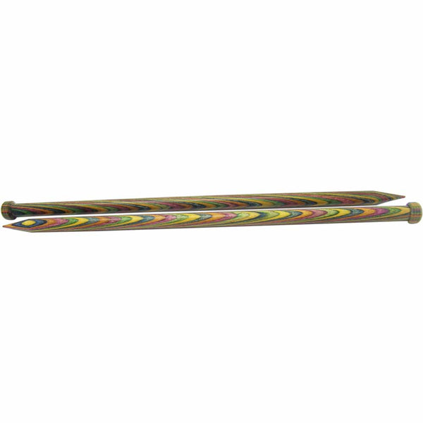 KNIT PICKS Rainbow Aiguilles à tricoter en bois 35cm (14po) - 10mm/US 15