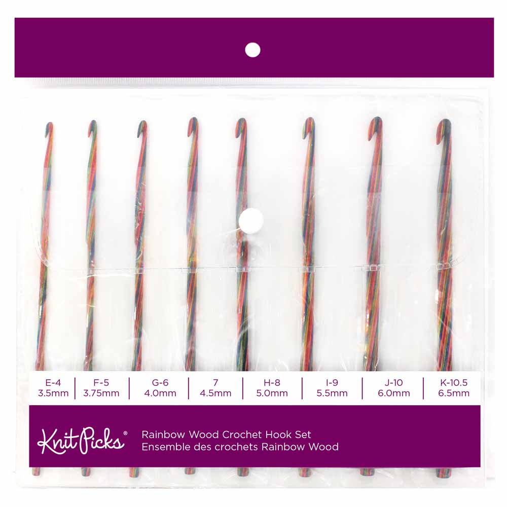 Knit Picks WeCrochet Majestic Regular Wood Crochet Hook Set - 8 Sizes US EK