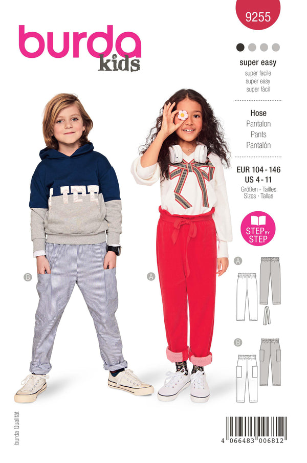 Burda - 9255  Trousers Kids