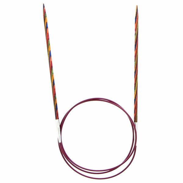 KNIT PICKS Rainbow Aiguilles circulaires en bois - 80cm (32po) - 3,5mm/US 4