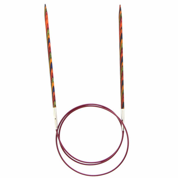 KNIT PICKS Rainbow Aiguilles circulaires en bois - 80cm (32po) - 3,75mm/US 5