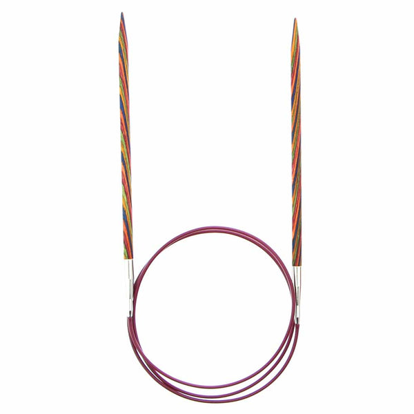 KNIT PICKS Rainbow Wood Circular Knitting Needles - 80cm (32") - 4.5mm/US 7