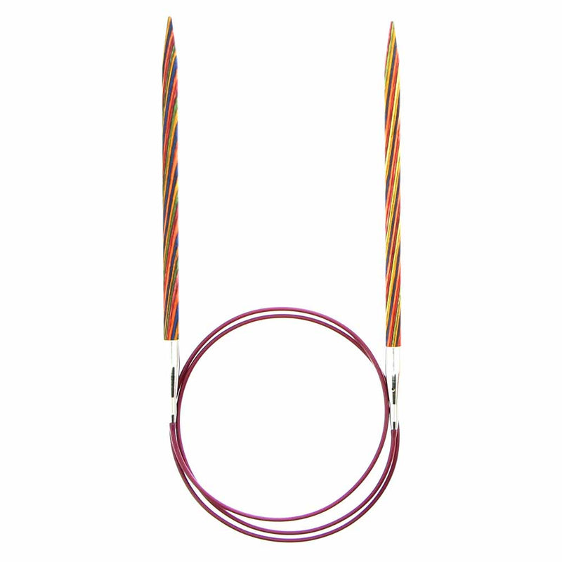 KNIT PICKS Rainbow Wood Circular Knitting Needles - 80cm (32") - 5.5mm/US 9