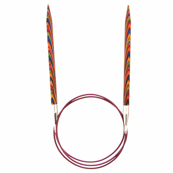 KNIT PICKS Rainbow Wood Circular Knitting Needles - 80cm (32") - 6.5mm/US 10.5