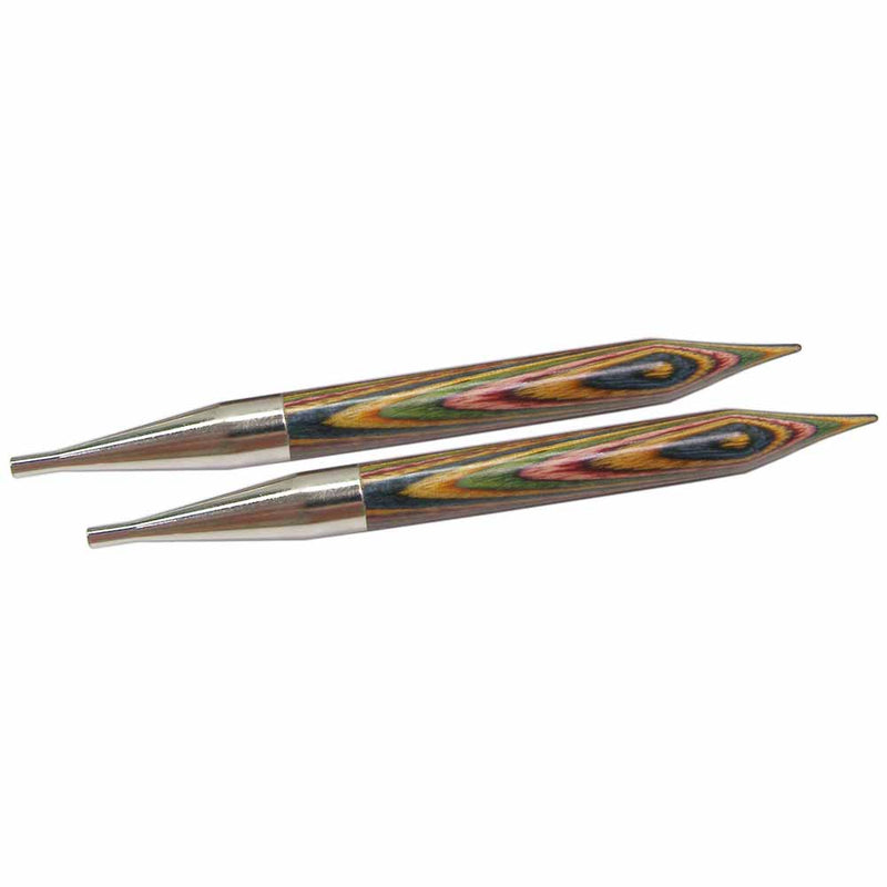 KNIT PICKS Rainbow Wood Interchangeable Circular Needle Tips 12cm (5") - 10mm/US 15
