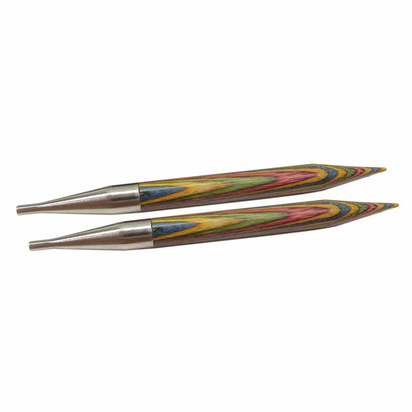 KNIT PICKS Rainbow Wood Interchangeable Circular Needle Tips 12cm (5") - 8mm/US 11
